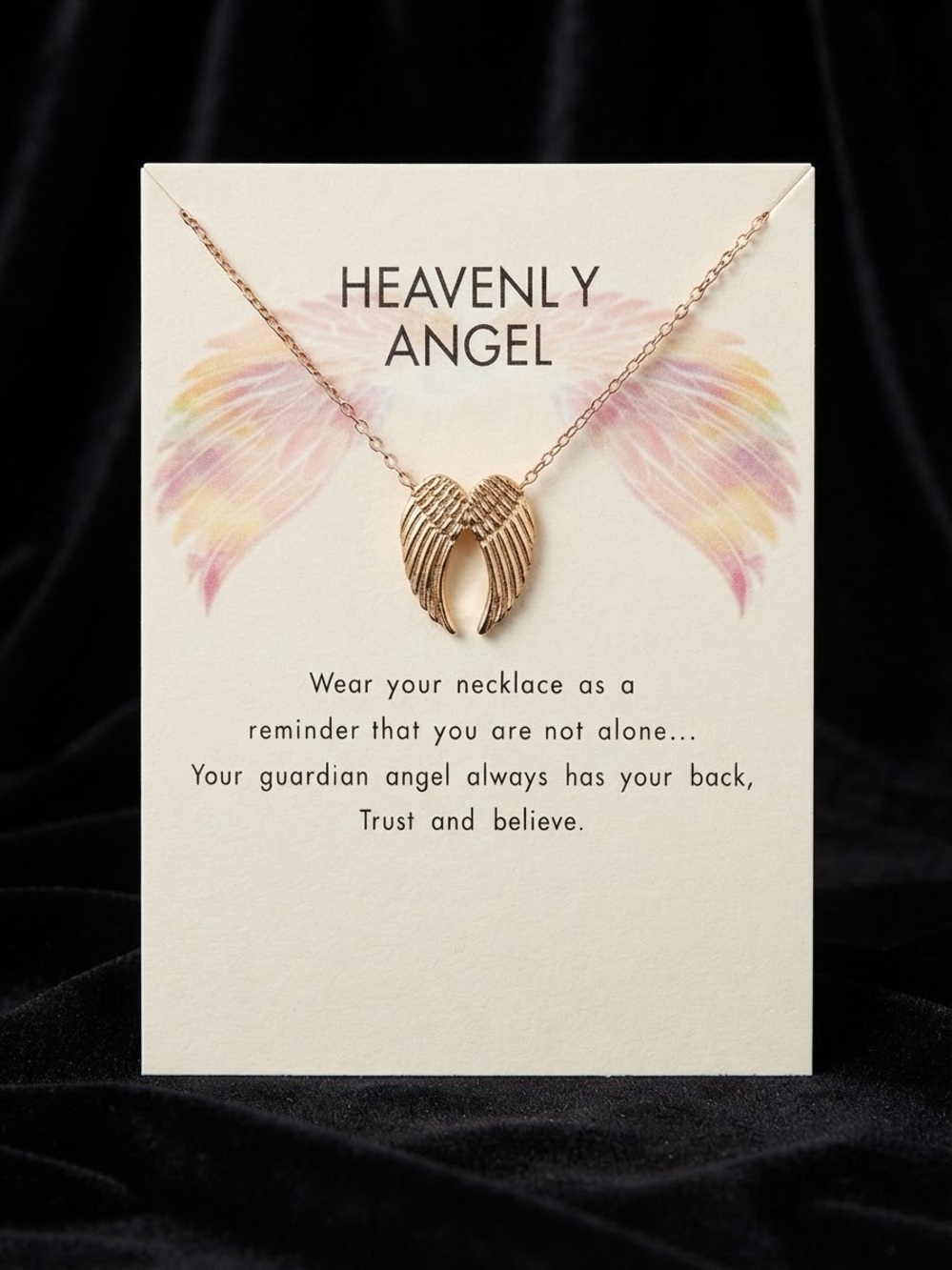 Women’s Gold Angel Wing Necklace